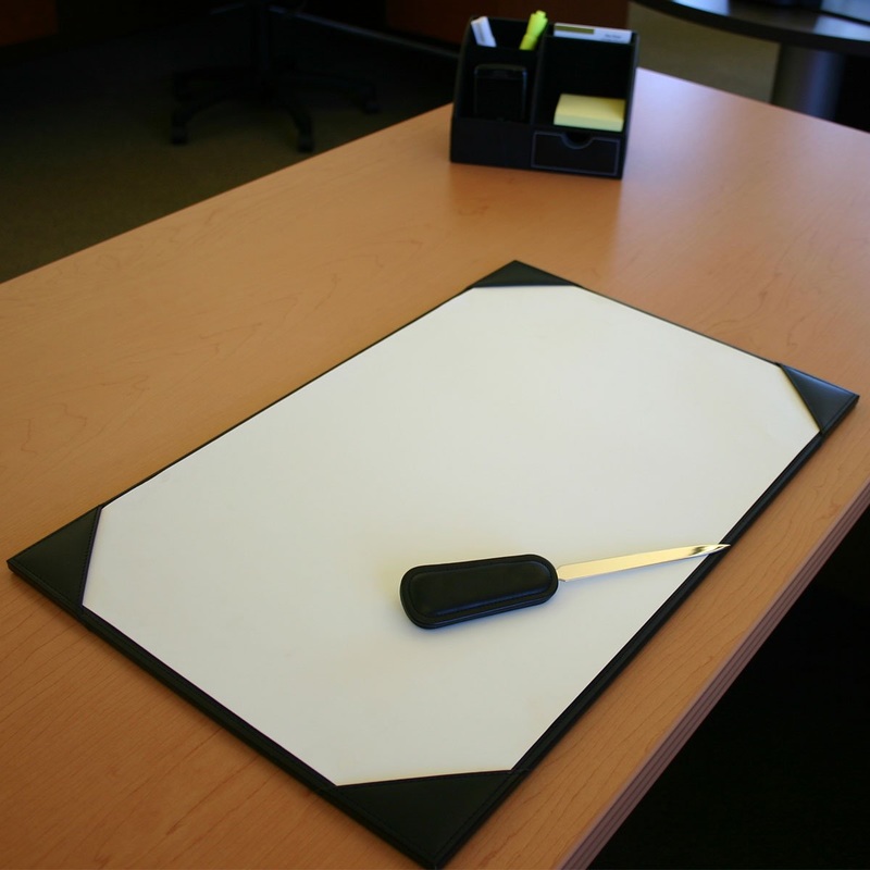 paper for leather desk blotter